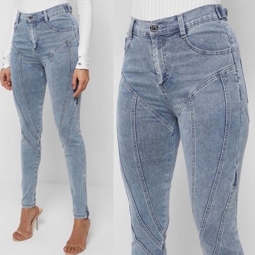 Maniere De Voir Contour Seam Detail Jeans Size 4 Brand New